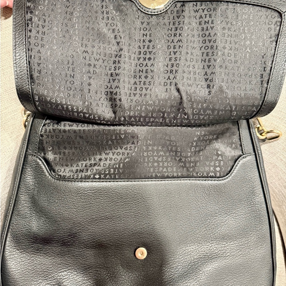 Kate Spade Black Leather Shoulder Bag - Picture 2 of 5